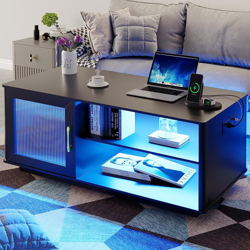 Ivy Bronx McVille 42" Rectangular Coffee Table with Storage Wayfair